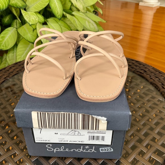 Splendid Frankie Womens Sandals Size 7 Light Almond - Picture 6 of 7